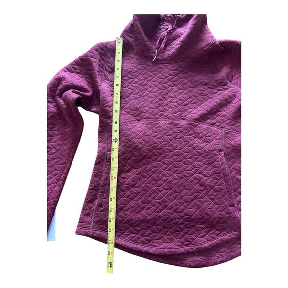 Marmot Annie Quilted Cowl Turtle Neck Maroon Pullover Sweatshirt Womens … - Picture 6 of 10